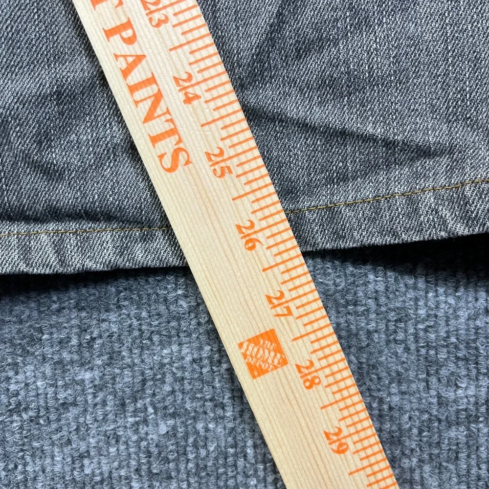Levi's 501 Original Fit Straight Jeans Men's Gray Denim Classic Button Fly 43X26